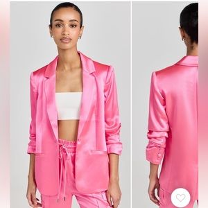 Cinq a Sept Satin Kylie Blazer